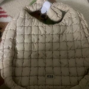 Verb Quilted Beige Bag